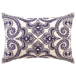 Patterned blue and white DL Rhein Amalfi Navy Embroidered Linen Pillow.jpg
